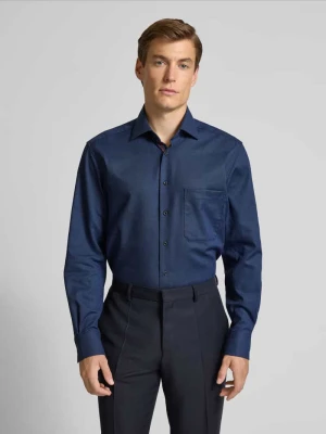 Koszula biznesowa o kroju comfort fit z listwą guzikową Eterna