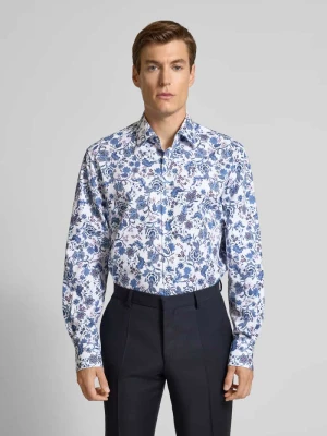 Koszula biznesowa o kroju comfort fit z listwą guzikową Eterna