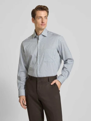 Koszula biznesowa o kroju comfort fit z listwą guzikową Eterna