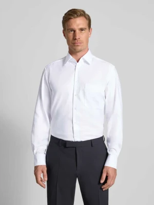 Koszula biznesowa o kroju comfort fit z listwą guzikową Eterna