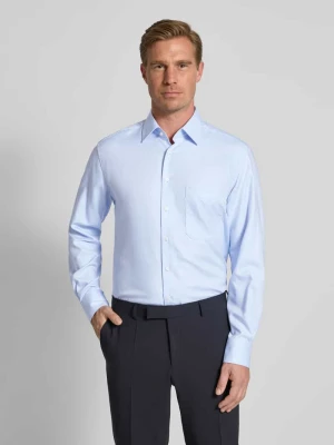 Koszula biznesowa o kroju comfort fit z listwą guzikową Eterna