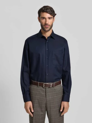 Koszula biznesowa o kroju comfort fit z listwą guzikową Eterna