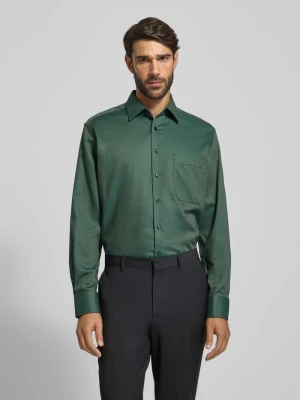 Koszula biznesowa o kroju comfort fit z listwą guzikową Eterna