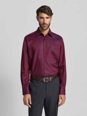 Koszula biznesowa o kroju comfort fit z listwą guzikową Eterna