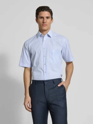 Koszula biznesowa o kroju comfort fit z listwą guzikową Eterna