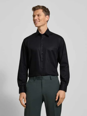 Koszula biznesowa o kroju comfort fit z listwą guzikową Eterna