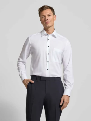 Koszula biznesowa o kroju comfort fit z listwą guzikową Eterna