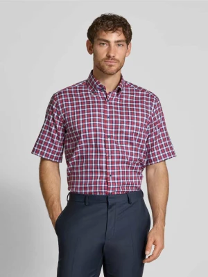 Koszula biznesowa o kroju comfort fit z listwą guzikową Eterna