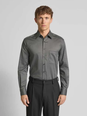 Koszula biznesowa o kroju comfort fit z listwą guzikową Eterna