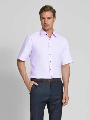 Koszula biznesowa o kroju comfort fit z rękawem o dł. 1/2 Eterna