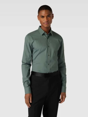 Koszula biznesowa o kroju extra slim fit z kołnierzykiem typu kent HUGO
