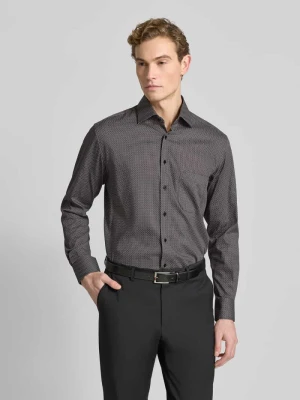 Koszula biznesowa o kroju modern fit z bawełny z kołnierzykiem typu kent Eterna