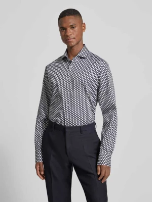 Koszula biznesowa o kroju modern fit z bawełny z kołnierzykiem typu kent Eterna