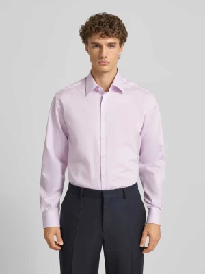 Koszula biznesowa o kroju modern fit z bawełny z kołnierzykiem typu kent Eterna