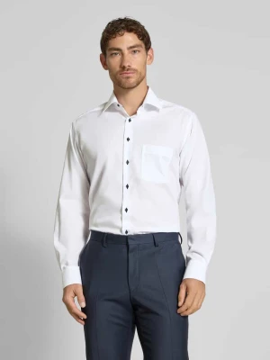 Koszula biznesowa o kroju modern fit z kieszenią na piersi Eterna