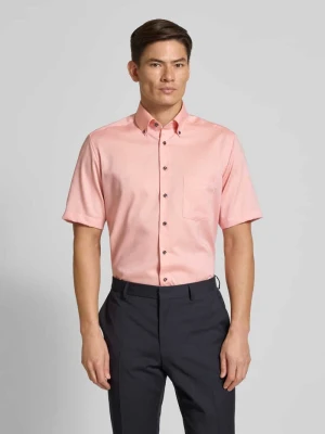 Koszula biznesowa o kroju modern fit z kieszenią na piersi Eterna
