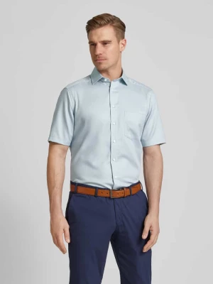 Koszula o kroju modern fit z kieszenią na piersi model ‘Bergamo’ Olymp