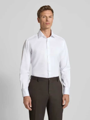 Koszula biznesowa o kroju modern fit z kołnierzykiem typu kent i mankietami sportowymi Eterna
