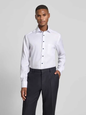 Koszula biznesowa o kroju modern fit z kołnierzykiem typu kent model ‘Global Kent’ Olymp