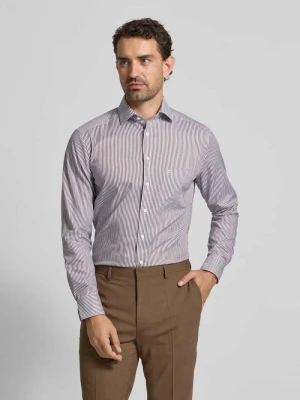 Koszula biznesowa o kroju modern fit z kołnierzykiem typu kent model ‘Global Kent’ Olymp