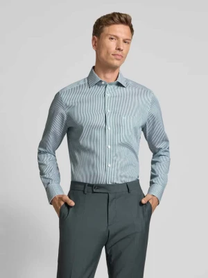 Koszula biznesowa o kroju modern fit z kołnierzykiem typu kent model ‘Global Kent’ Olymp