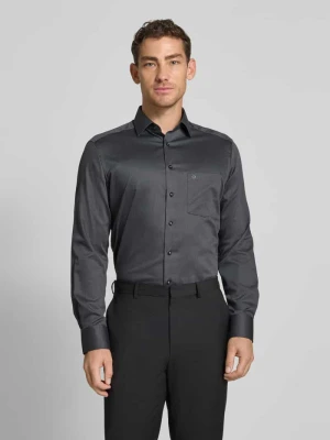Koszula biznesowa o kroju modern fit z kołnierzykiem typu kent model ‘NEW KENT’ Olymp
