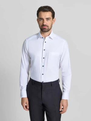 Koszula biznesowa o kroju modern fit z kołnierzykiem typu kent model ‘NEW KENT’ Olymp Biały
