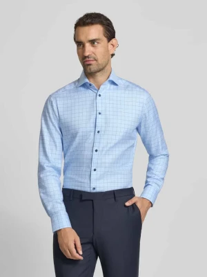 Koszula biznesowa o kroju Modern Fit z kołnierzykiem typu kent Olymp
