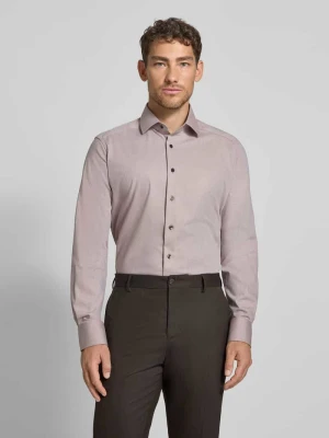 Koszula biznesowa o kroju Modern Fit z kołnierzykiem typu kent Olymp