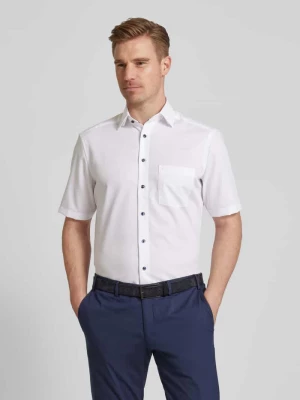 Koszula biznesowa o kroju modern fit z krótkim rękawem model ‘Sora’ Olymp