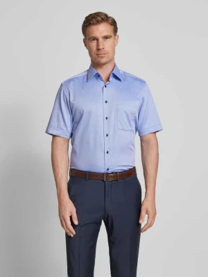 Koszula o kroju modern fit z krótkim rękawem i listwą guzikową Eterna