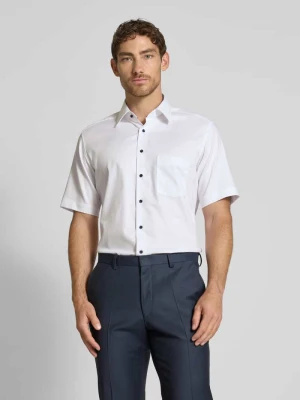 Koszula o kroju modern fit z krótkim rękawem i listwą guzikową Eterna