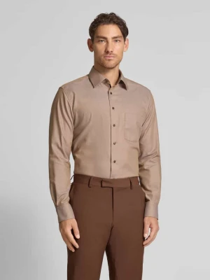 Koszula biznesowa o kroju modern fit z listwą guzikową Eterna