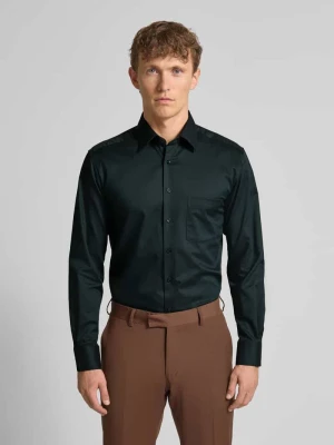 Koszula biznesowa o kroju modern fit z listwą guzikową Eterna