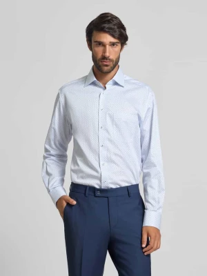 Koszula biznesowa o kroju modern fit z listwą guzikową Eterna