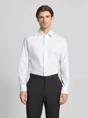 Koszula biznesowa o kroju modern fit z listwą guzikową Eterna