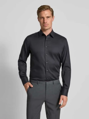 Koszula biznesowa o kroju modern fit z listwą guzikową Eterna