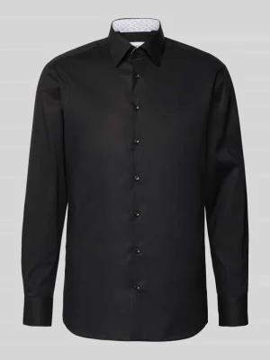 Koszula biznesowa o kroju modern fit z listwą guzikową Eterna