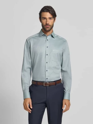 Koszula biznesowa o kroju modern fit z listwą guzikową Olymp