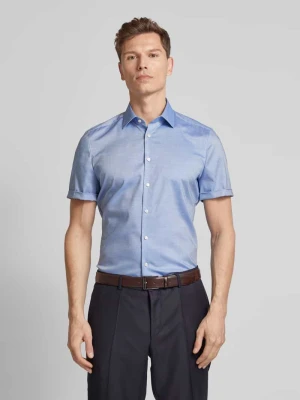 Koszula biznesowa o kroju modern fit z rękawem o dł. 1/2 OLYMP Level Five