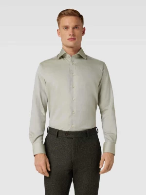 Koszula biznesowa o kroju modern fit ze wzorem na całej powierzchni Eterna