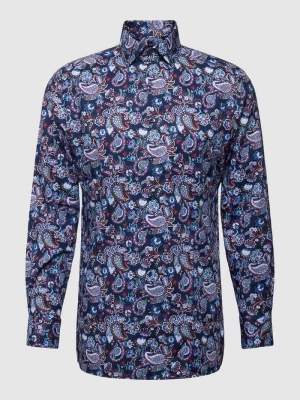 Koszula biznesowa o kroju modern fit ze wzorem paisley Olymp