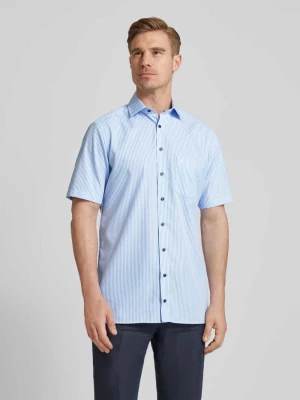 Koszula biznesowa o kroju modern fit ze wzorem w paski model ‘Bergamo’ Olymp