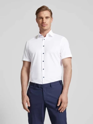 Koszula biznesowa o kroju regular fit w jednolitym kolorze Christian Berg Men