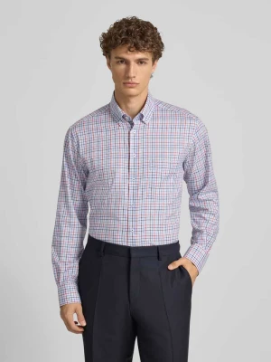 Koszula biznesowa o kroju regular fit z bawełny z kołnierzykiem typu button down Eterna