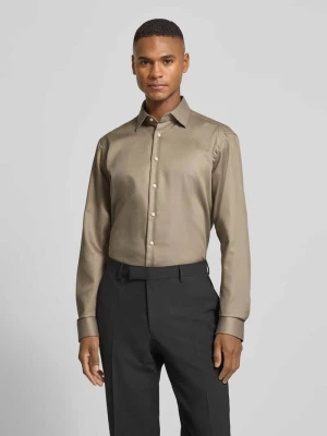 Koszula biznesowa o kroju regular fit z bawełny z kołnierzykiem typu kent Christian Berg Men