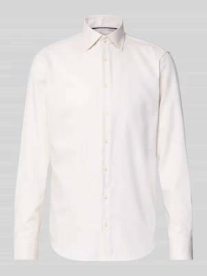 Koszula biznesowa o kroju regular fit z bawełny z kołnierzykiem typu kent Christian Berg Men