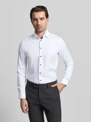 Koszula biznesowa o kroju regular fit z bawełny z kołnierzykiem typu kent Christian Berg Men