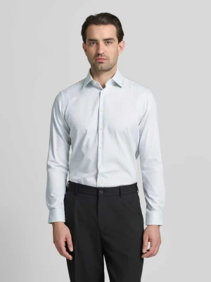 Koszula biznesowa o kroju regular fit z bawełny z kołnierzykiem typu kent Christian Berg Men