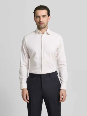 Koszula biznesowa o kroju regular fit z bawełny z kołnierzykiem typu kent Christian Berg Men